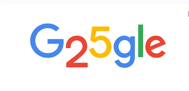 25 years of Google: Search engine giant marks its 25th birthday with a doodle